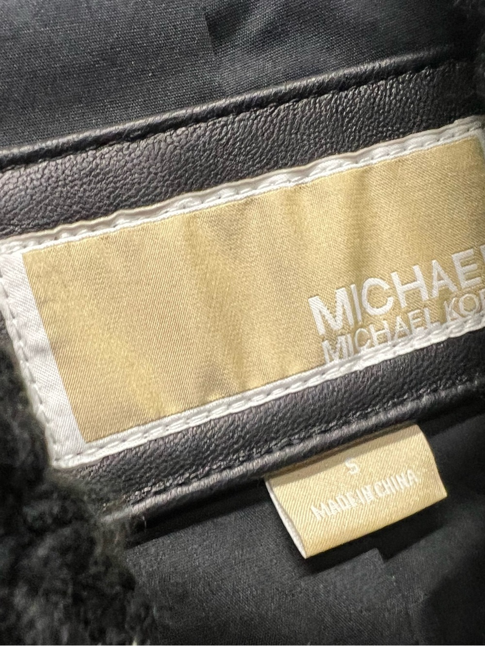 Michael Kors Black Leather Asymmetrical Zip Moto Jacket Size S - Picture 6 of 12